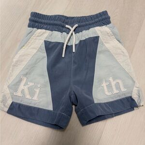 KITH Kids Two-Tone Blue Shorts 4T